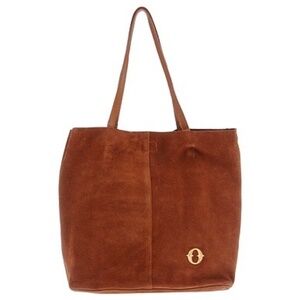 OTTOD'AME SHOULDER TAN SUEDE BAG